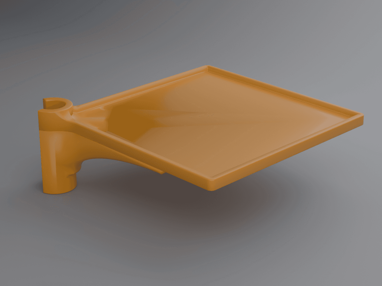 Bandeja e Prateleira de Canto Heavy Duty p/ Tenda de Cultivo (160x160mm) - Ângulo e detalhe técnico 8