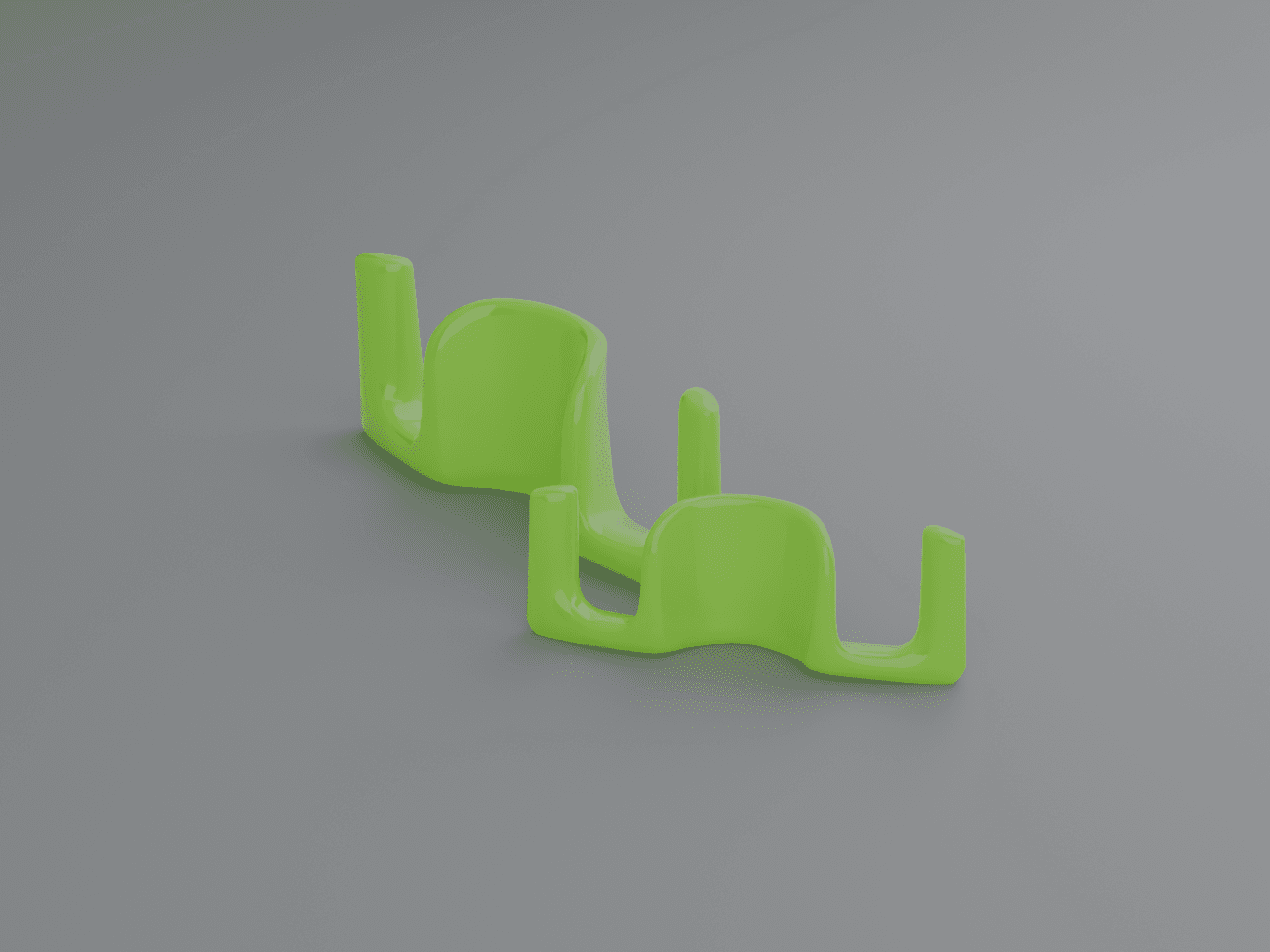 FlexiLST™ Clips de Treinamento LST Dobráveis (Pack Duplo P + G) - Verde Neon UV em PETG UV para Cultivo Indoor | Cultive3D